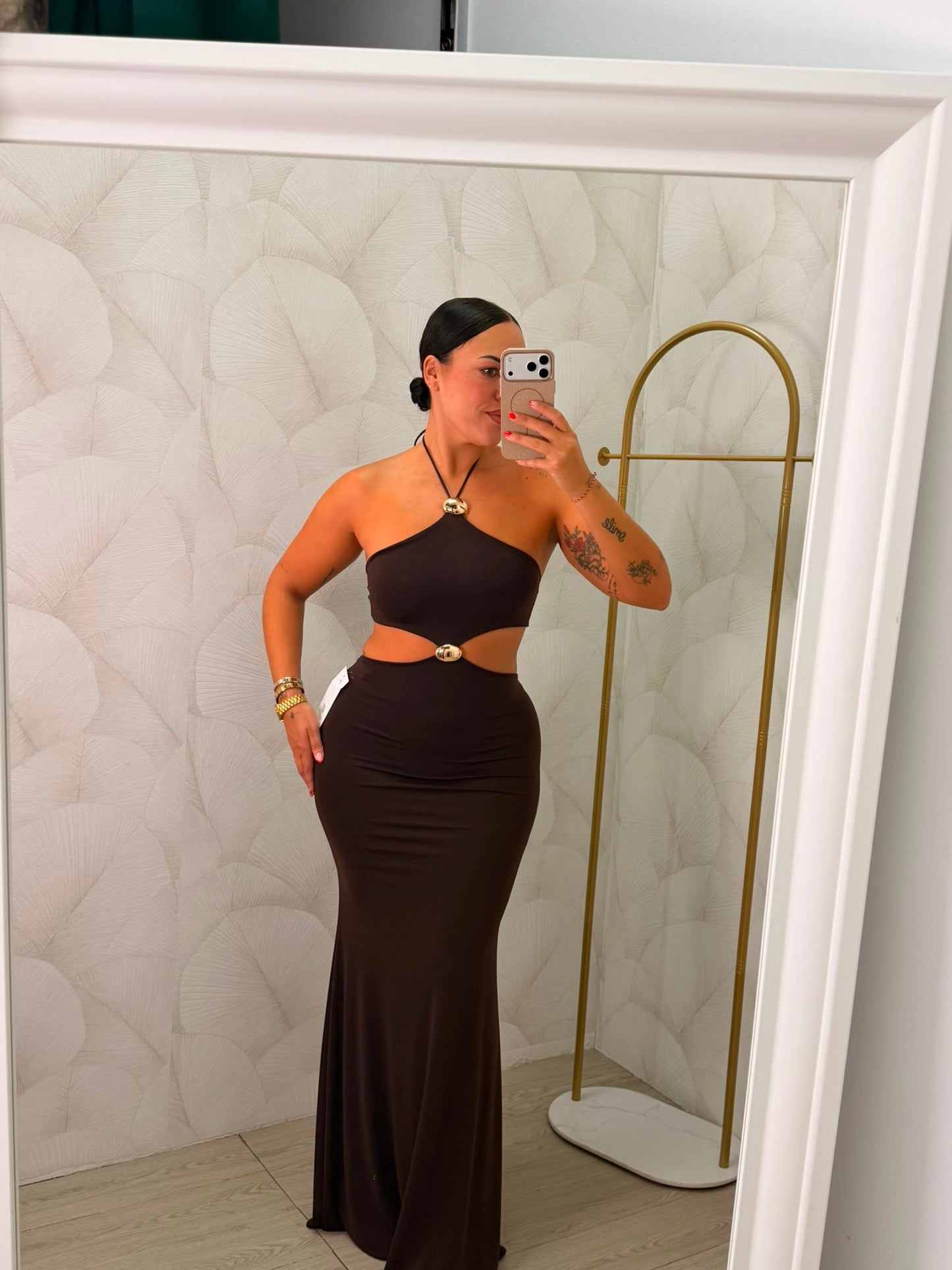 VESTIDO MARRÓN