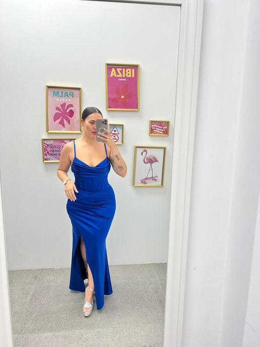 Vestido Corsé Azul Klein