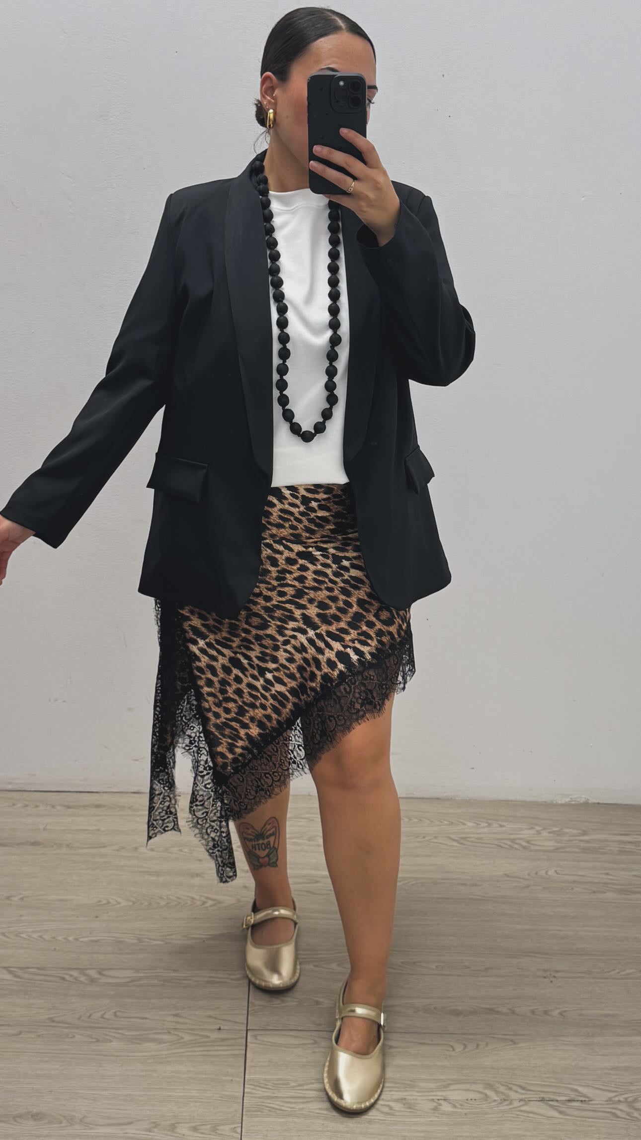 Falda Asimétrica Leopardo