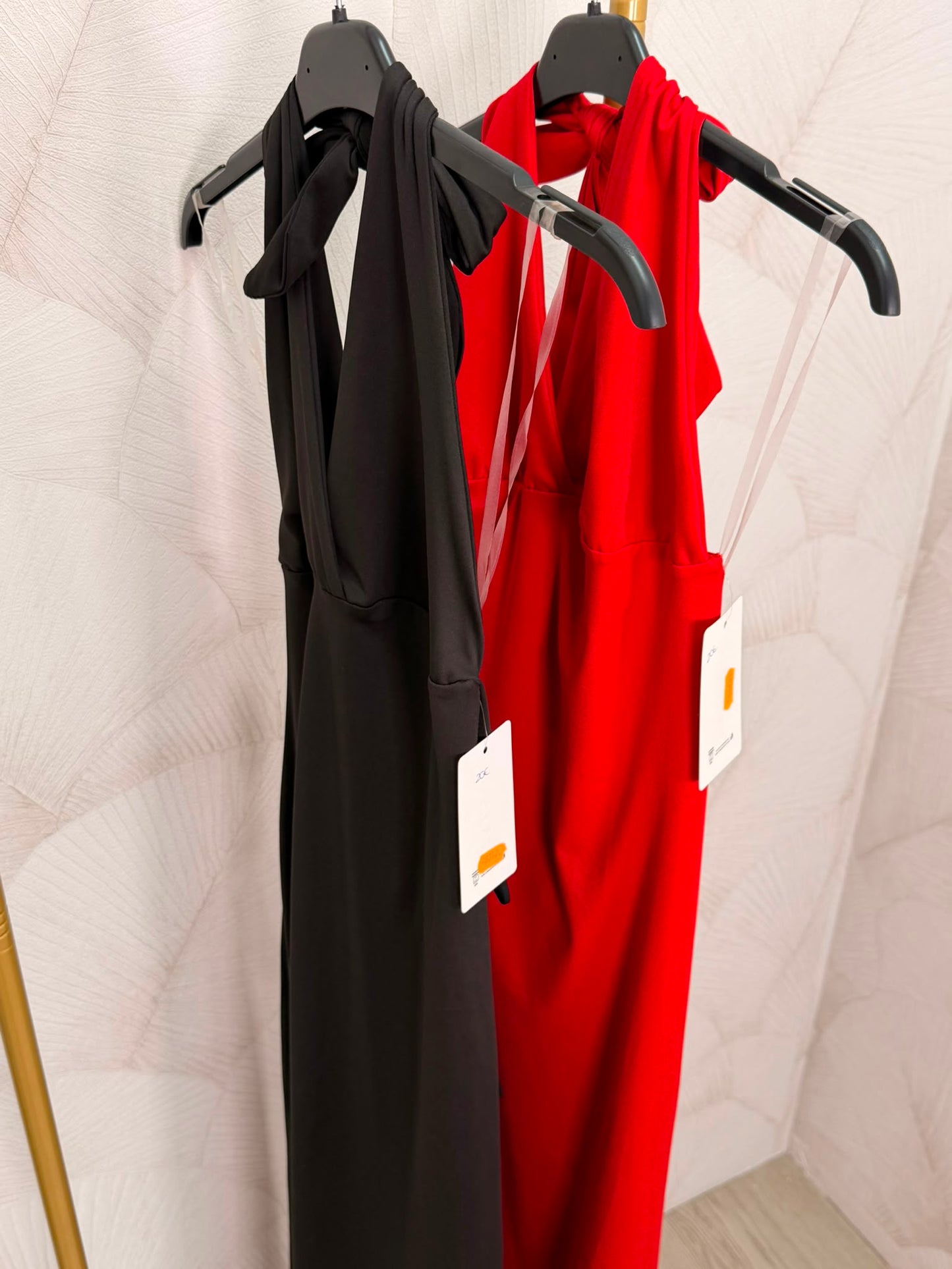 VESTIDO LICRA ESPALDA CRUZADA