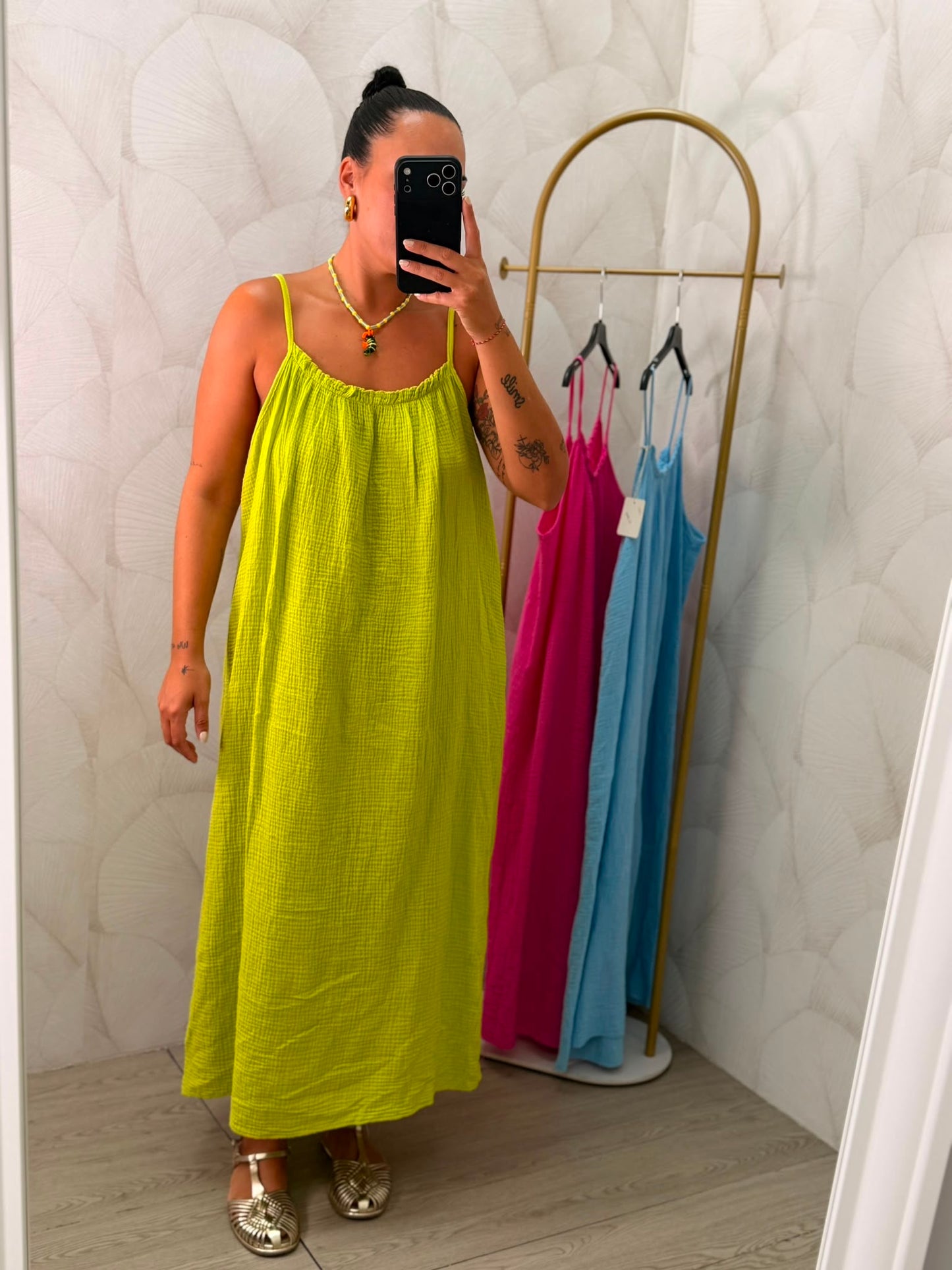 VESTIDO LISO TIRANTAS