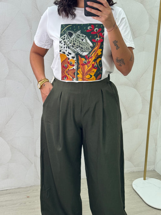 PANTALÓN BOMBACHO CON PINZAS