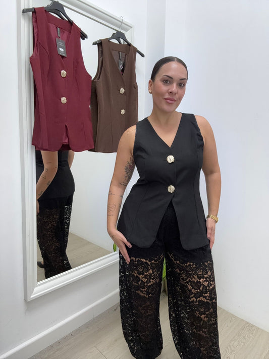 Chaqueta Botones Dorados