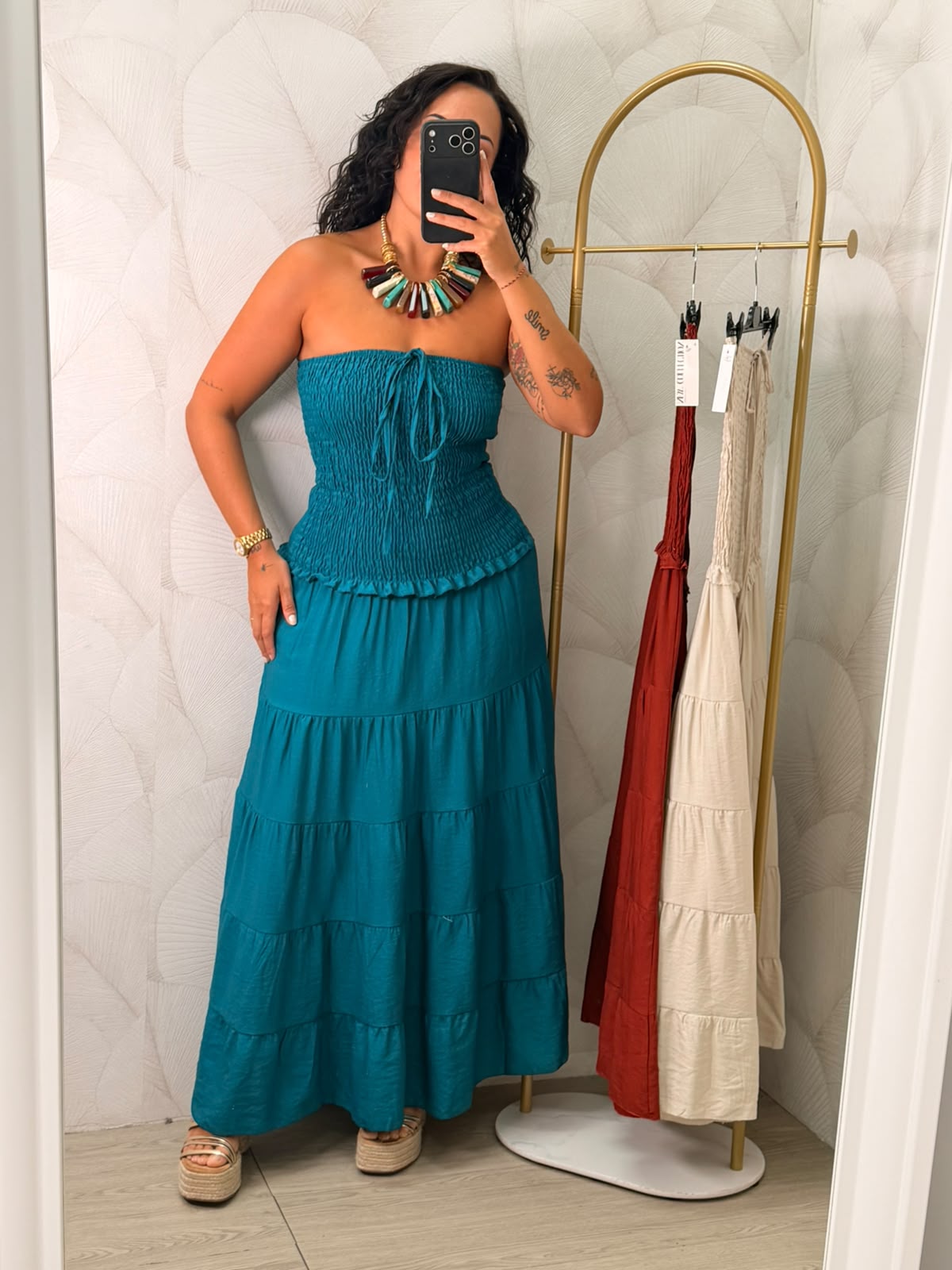 VESTIDO LARGO PANEL