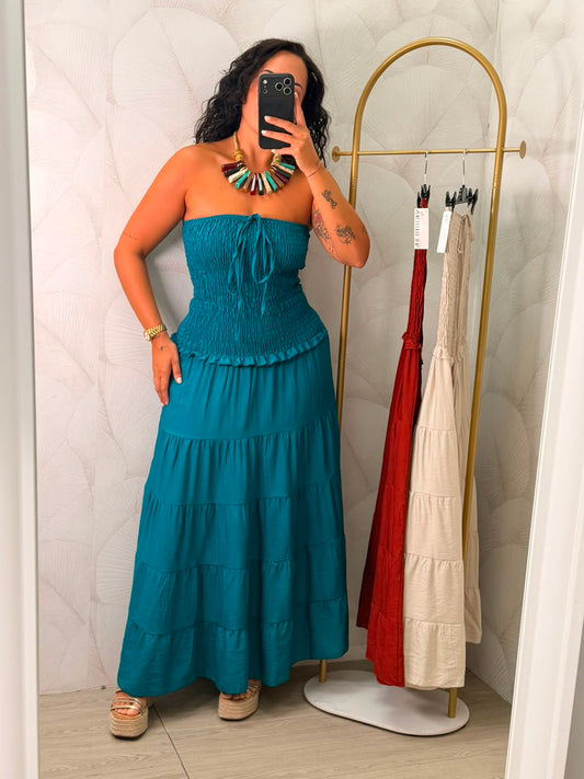 VESTIDO LARGO PANEL