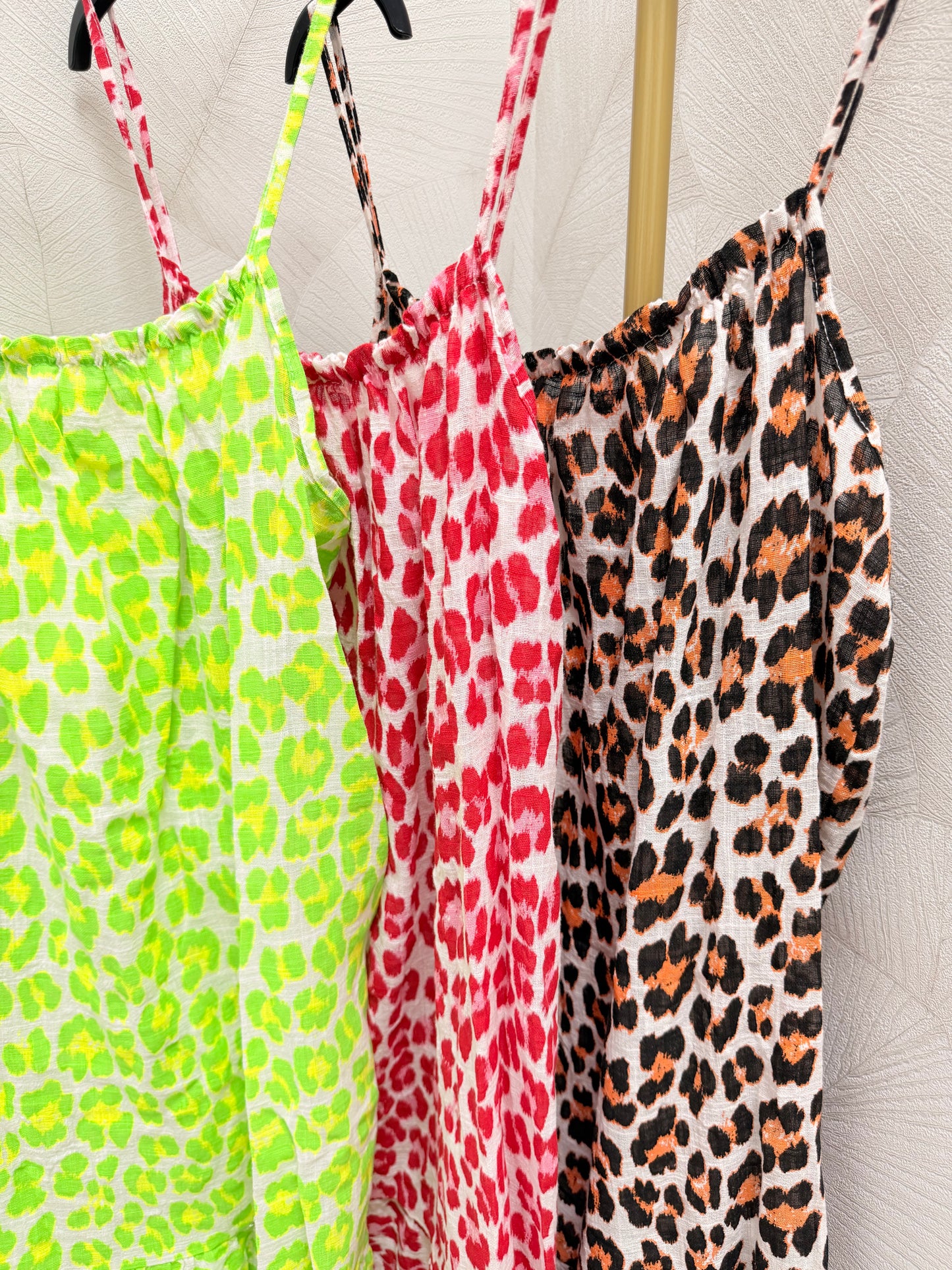 VESTIDO TIRANTAS LEOPARDO