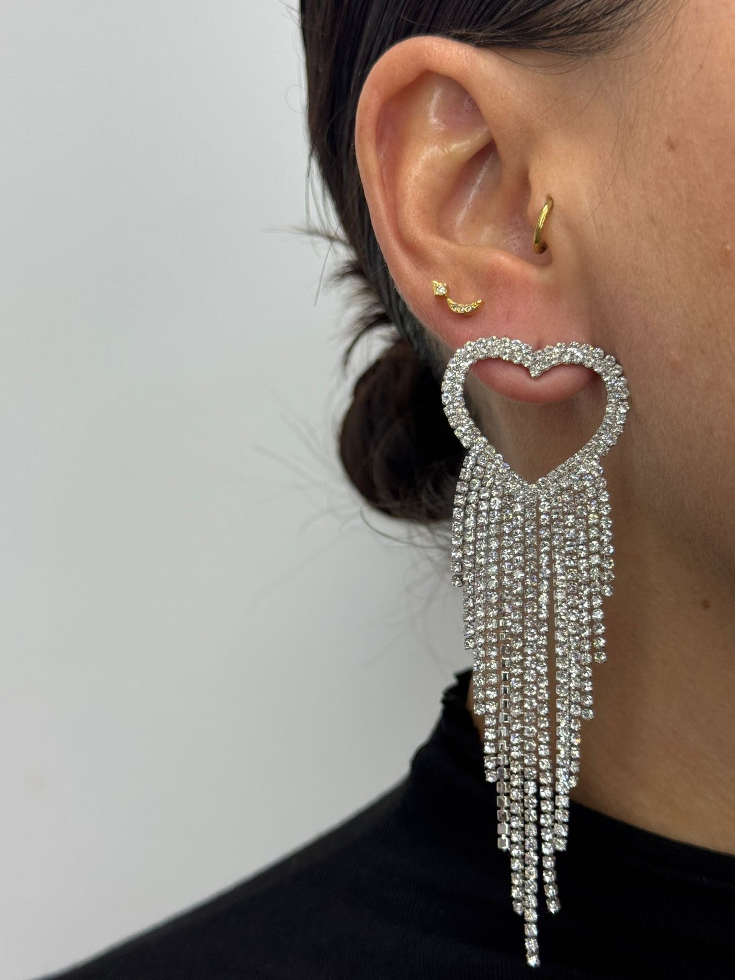 Pendiente Base Plateada