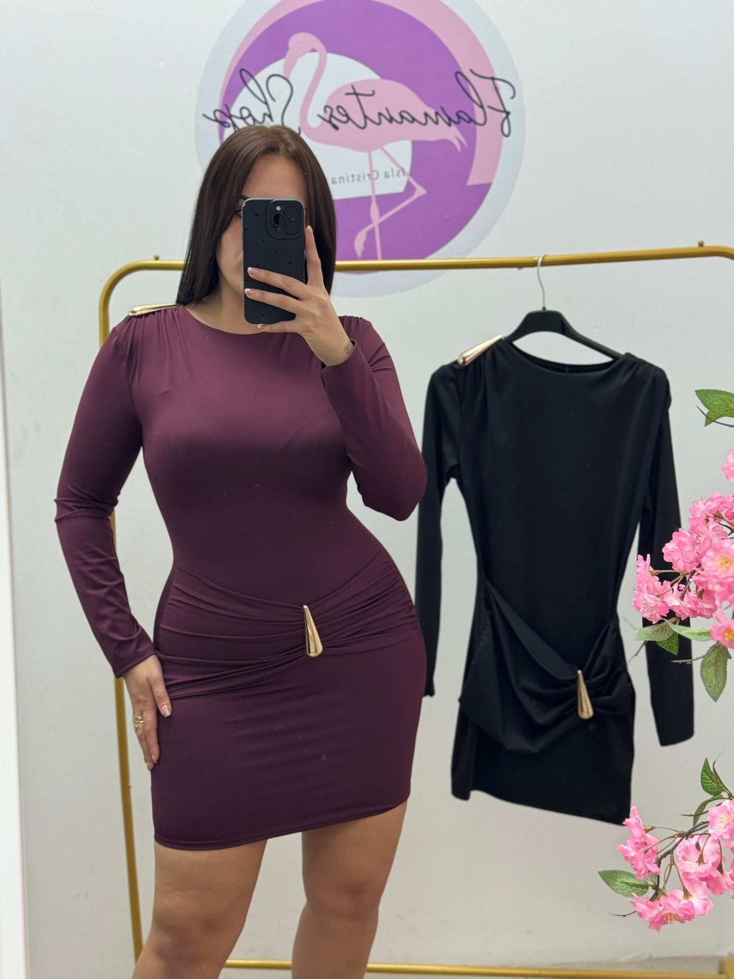 Vestido Aplique Gota