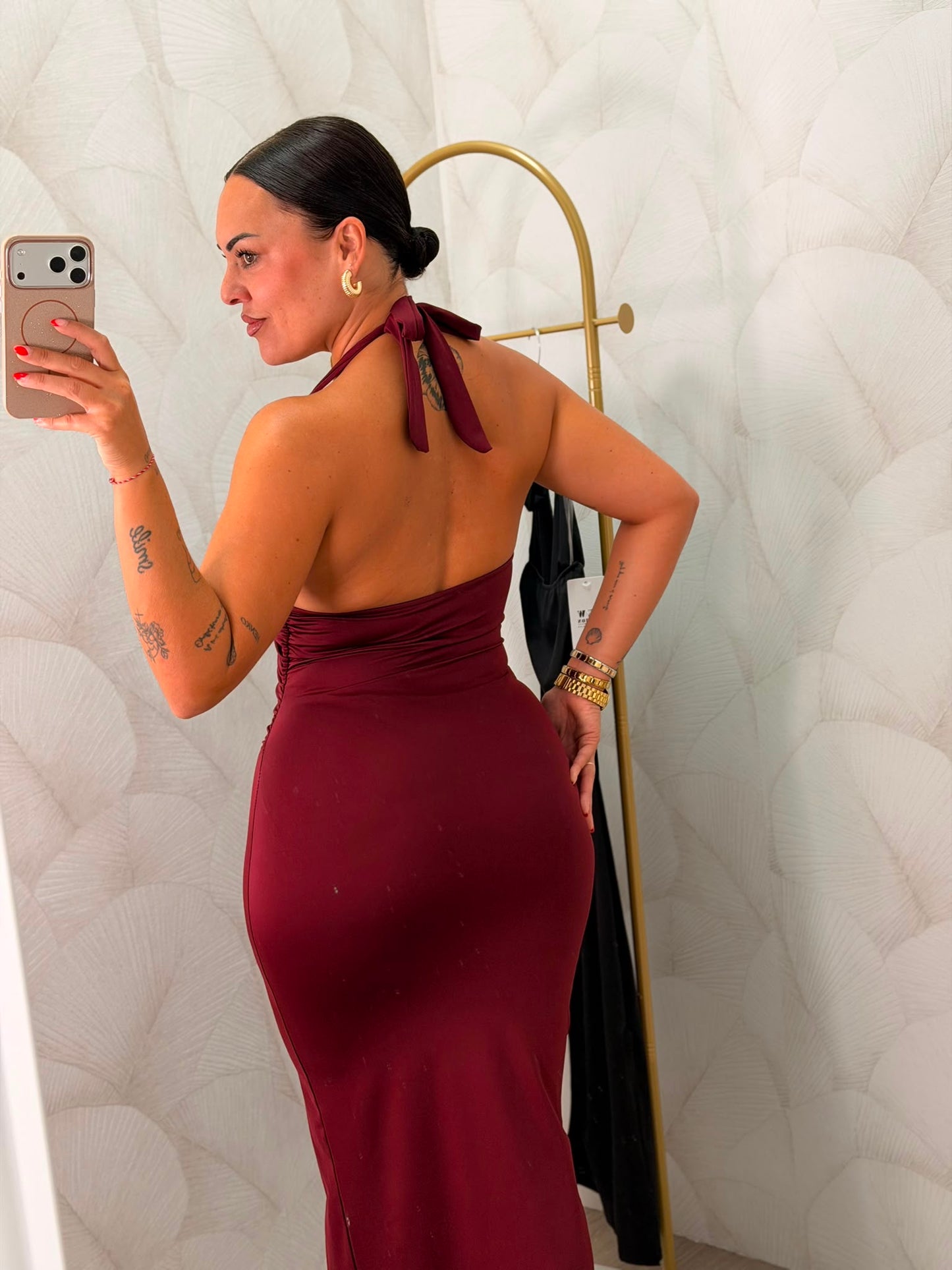 VESTIDO CUELLO HALTER LICRA