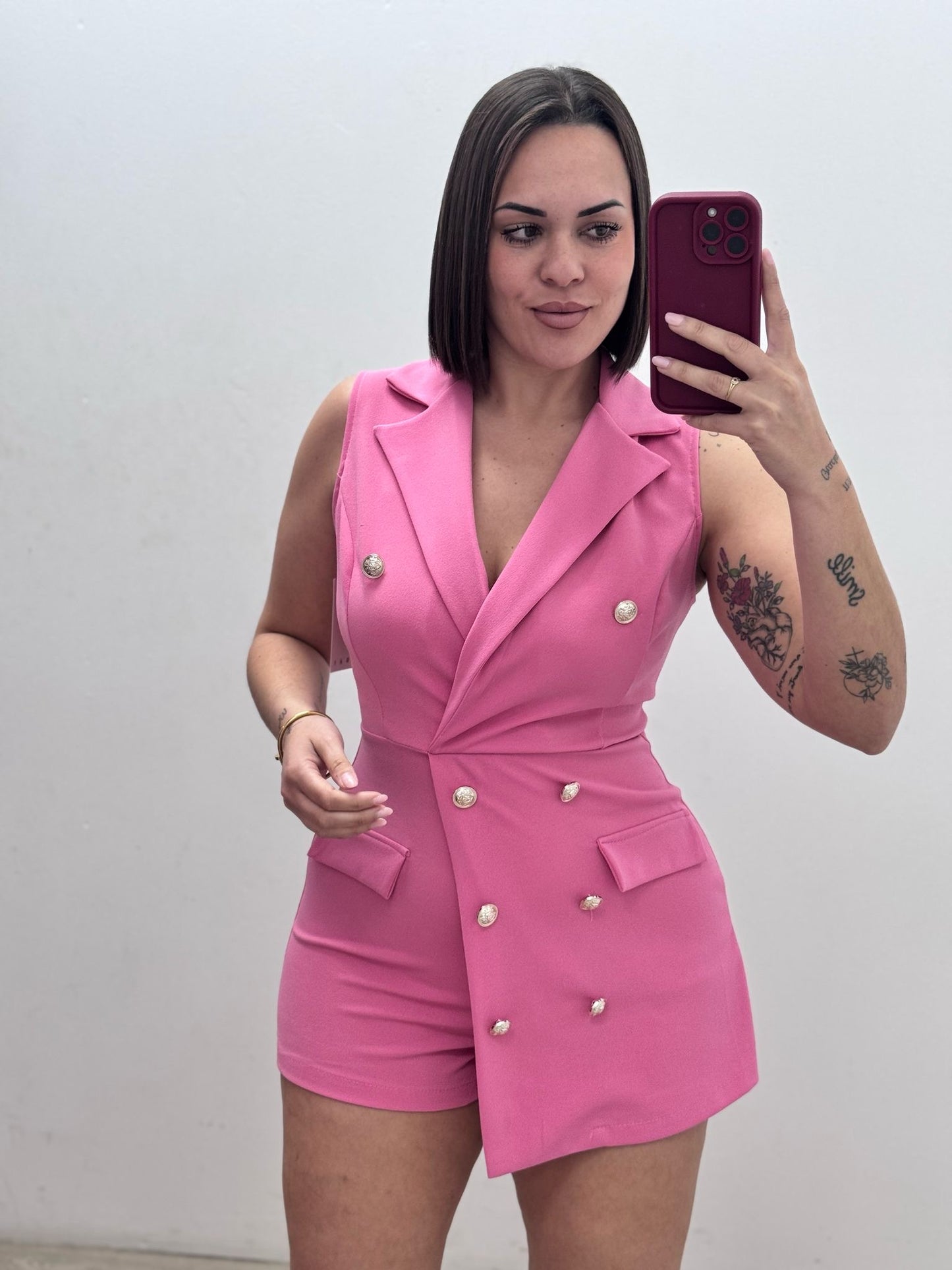 Mono Corto Rosa