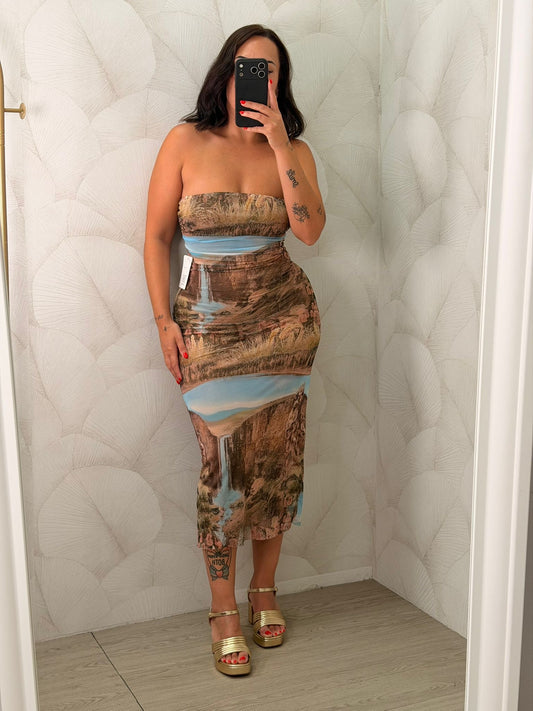 VESTIDO TUL PAISAJE