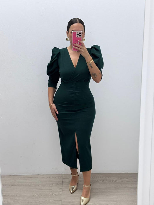 Vestido Verde Manga