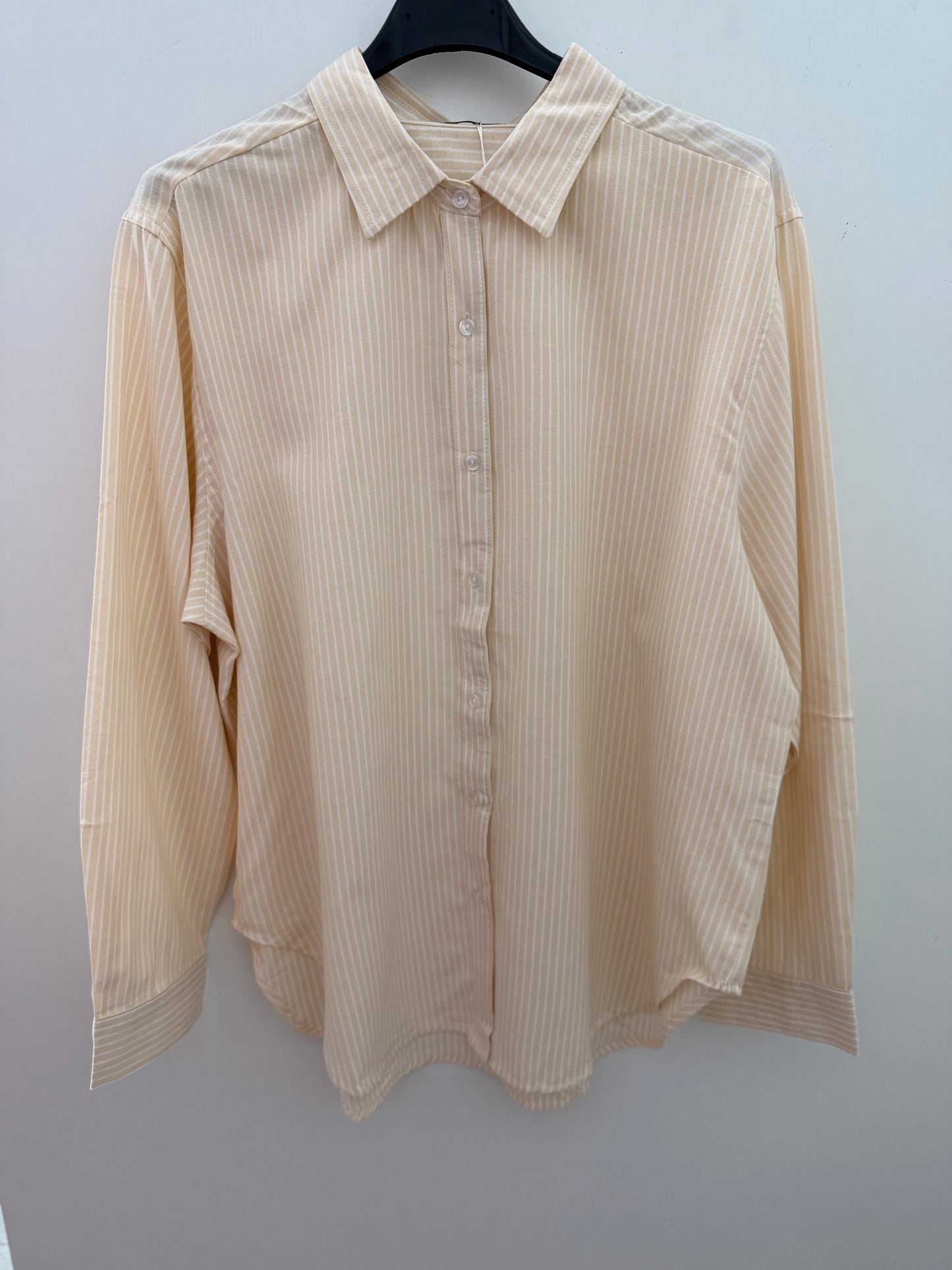 CAMISA MANTEQUILLA RAYAS