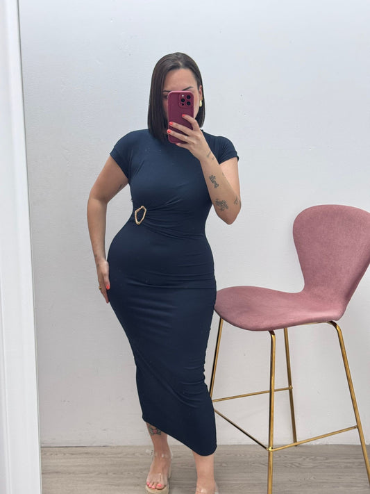 Vestido Canalé Azul