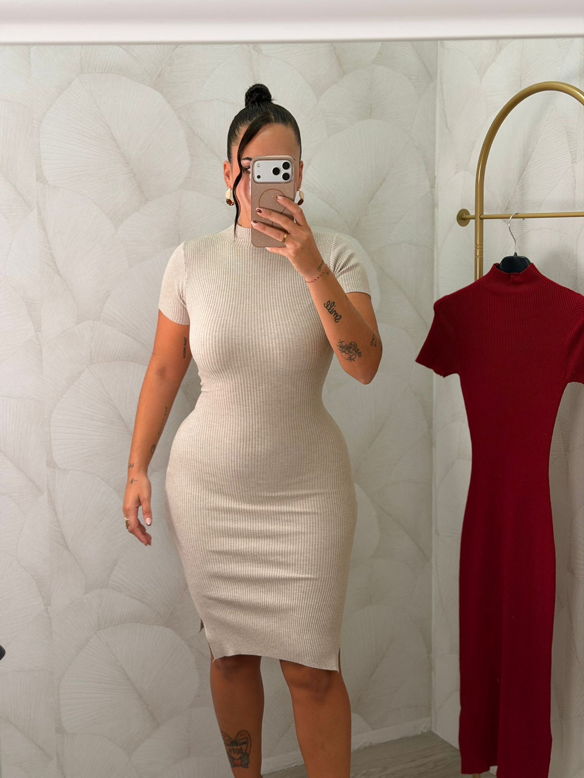 VESTIDO MIDI PUNTO