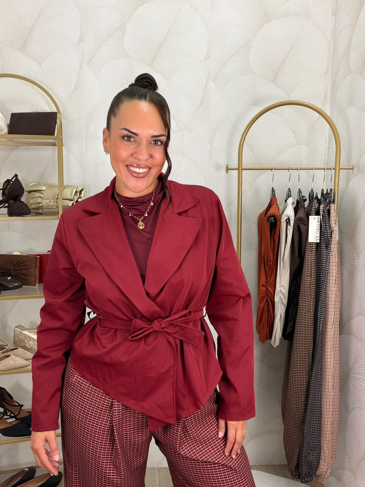 CHAQUETA GABARDINA CORTA
