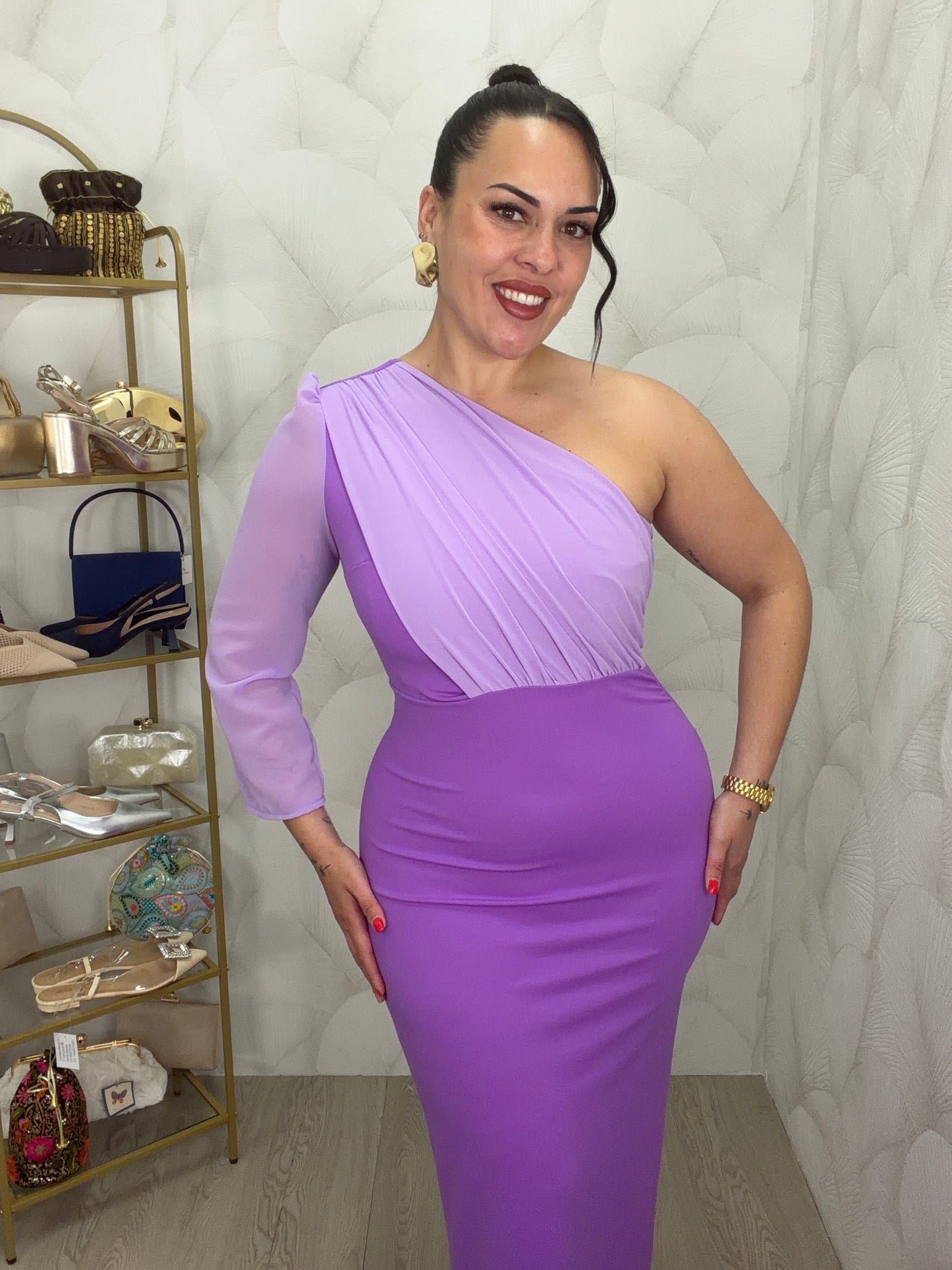 VESTIDO MANGA GASA