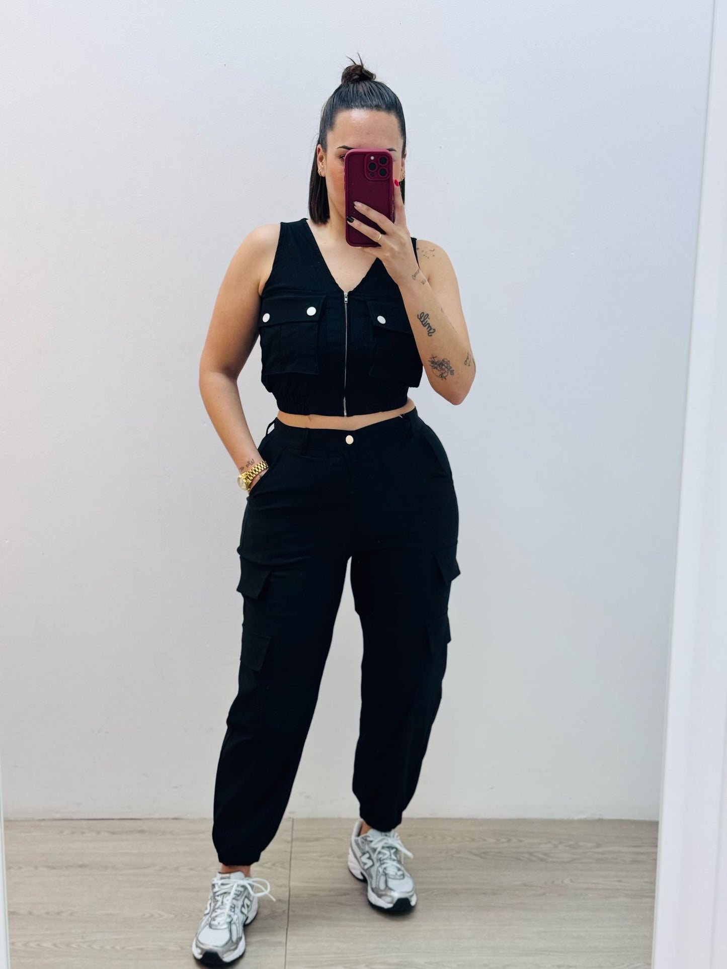 Conjunto Top y Pantalón Negro