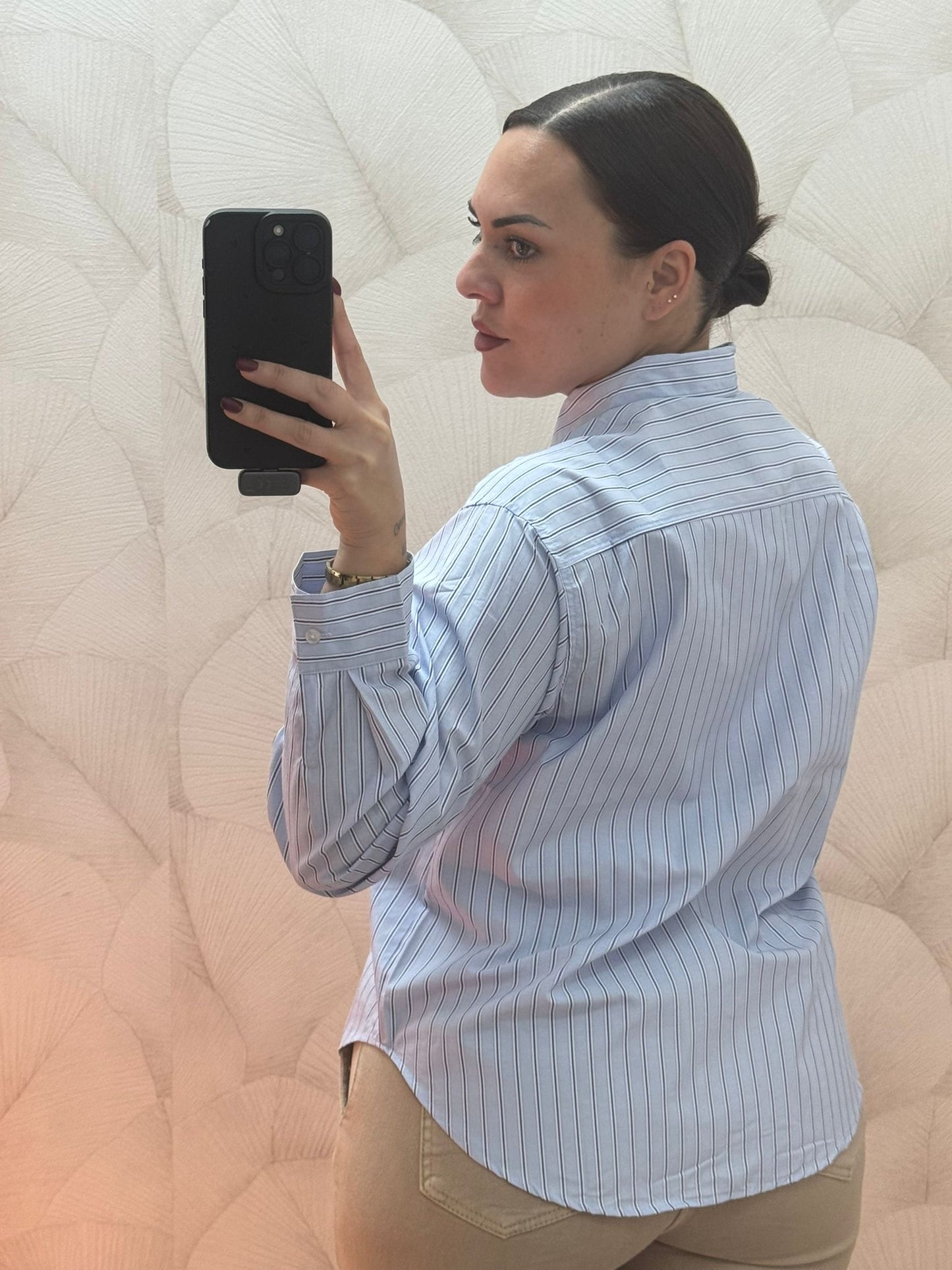 Camisa Rayas Celeste