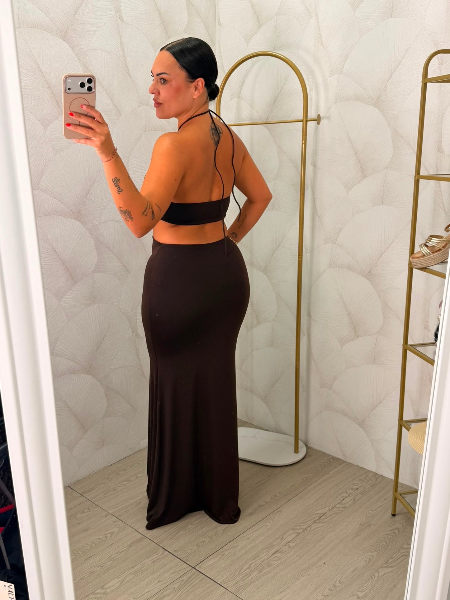 VESTIDO MARRÓN