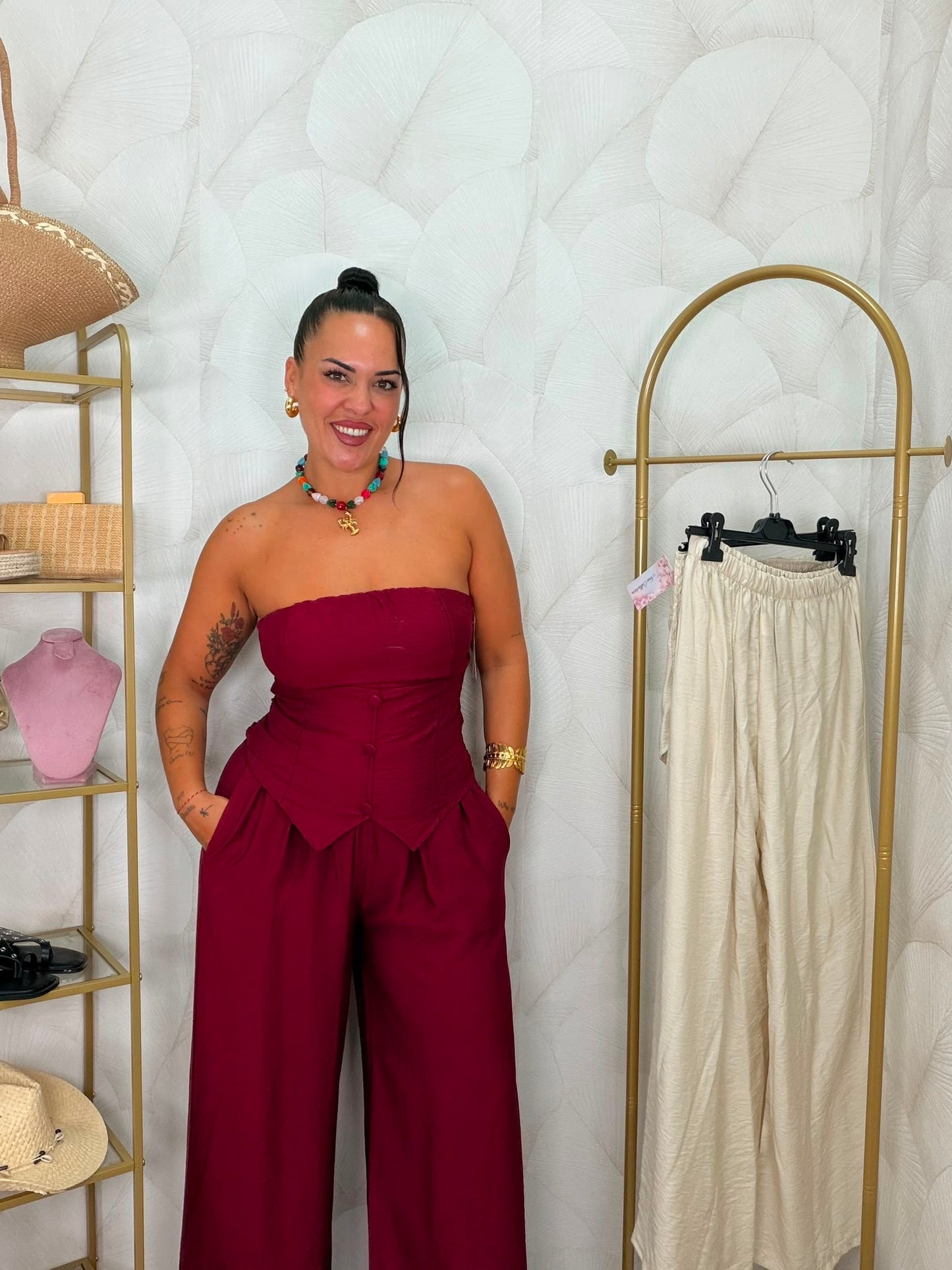 CONJUNTO TOP Y PANTALÓN