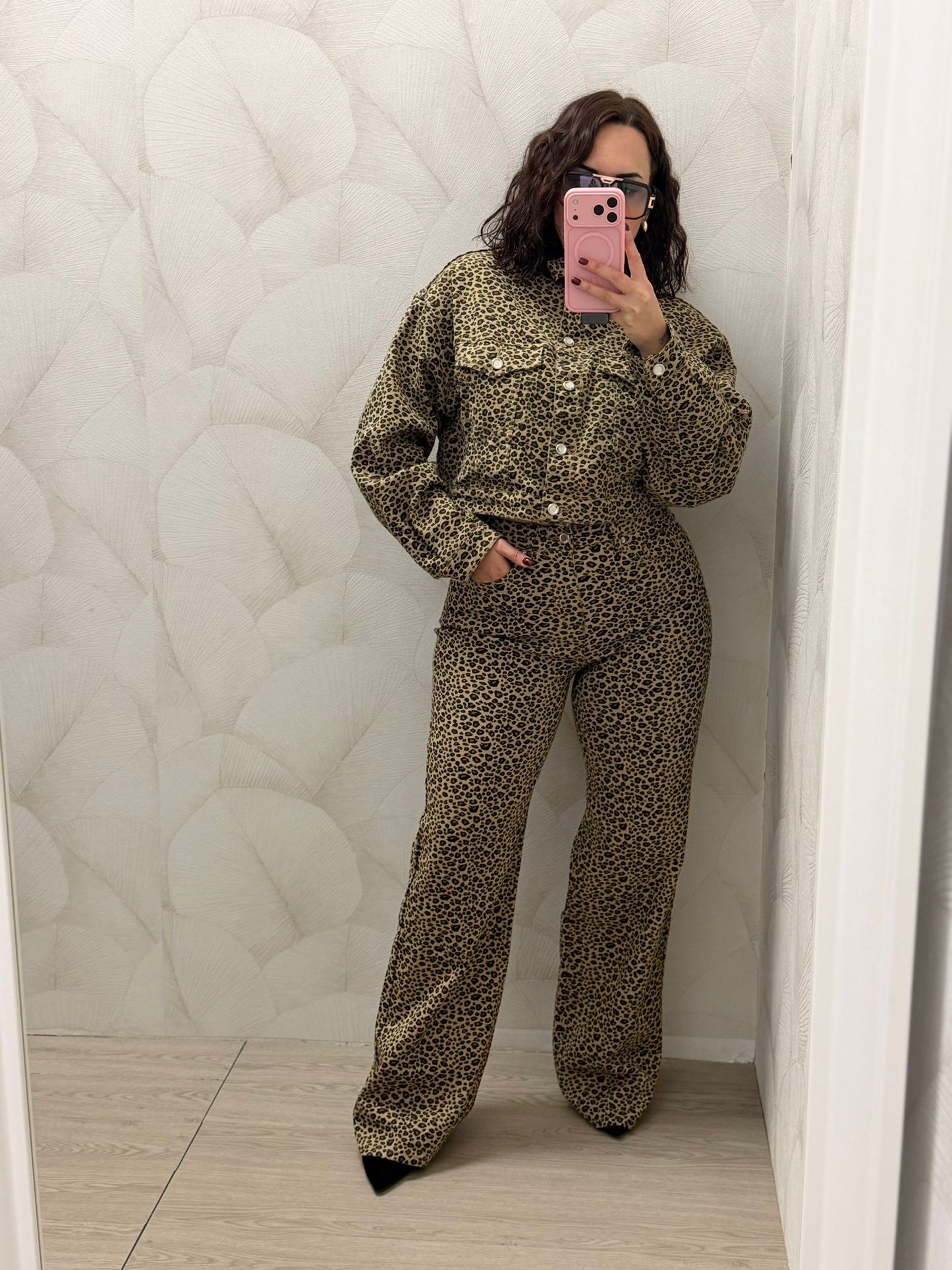 Chaqueta Vaquera Leopardo