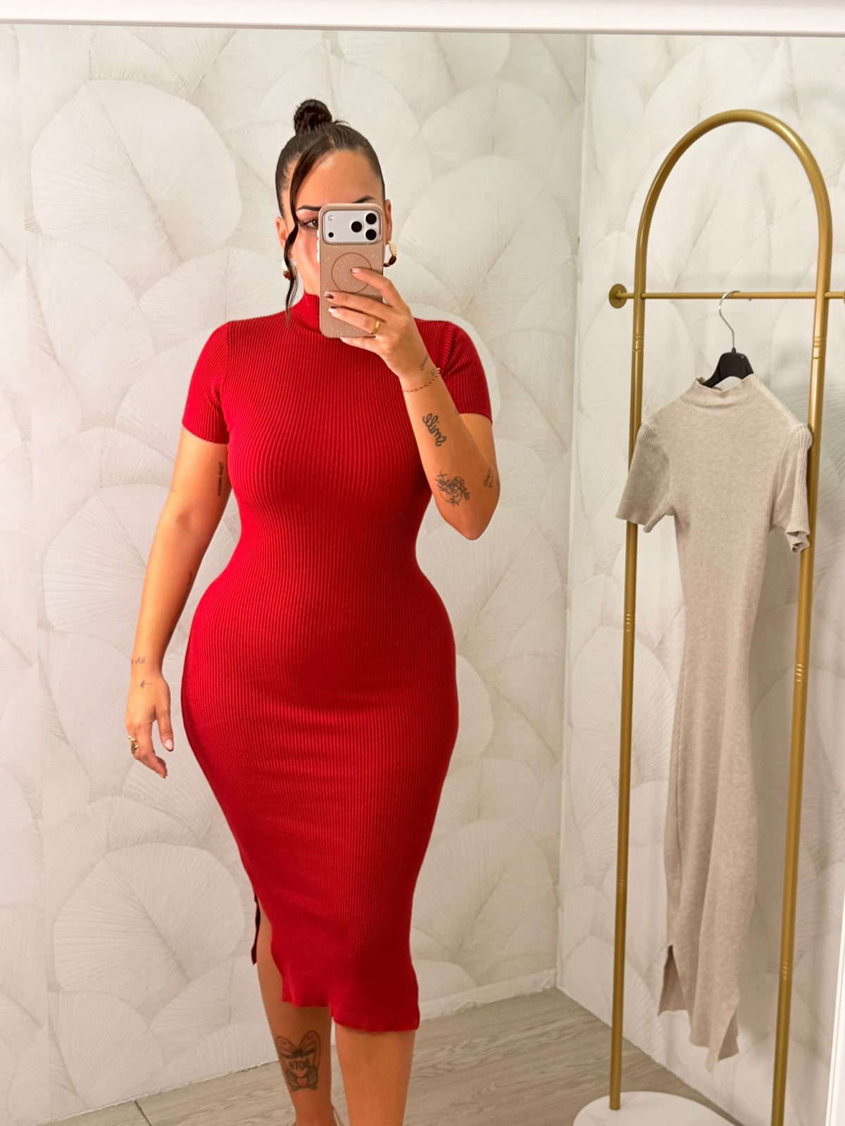 VESTIDO MIDI PUNTO