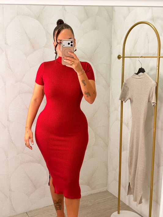 VESTIDO MIDI PUNTO