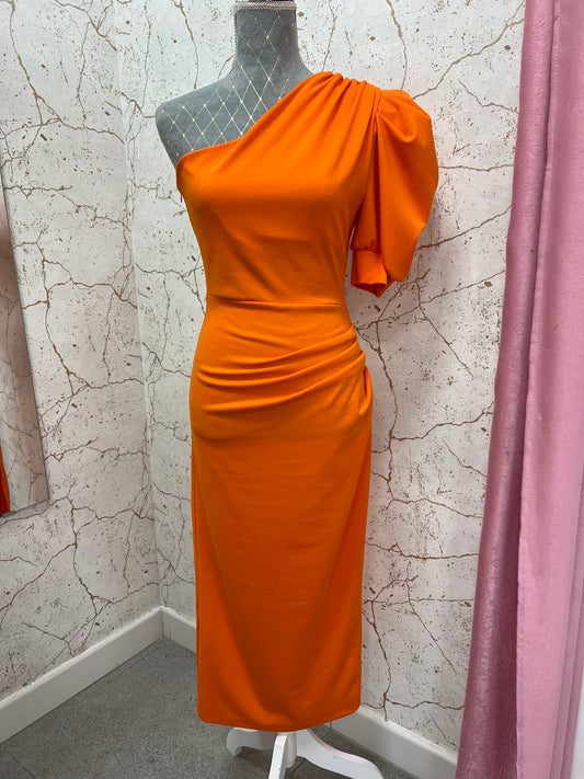 Vestido Manga Naranja