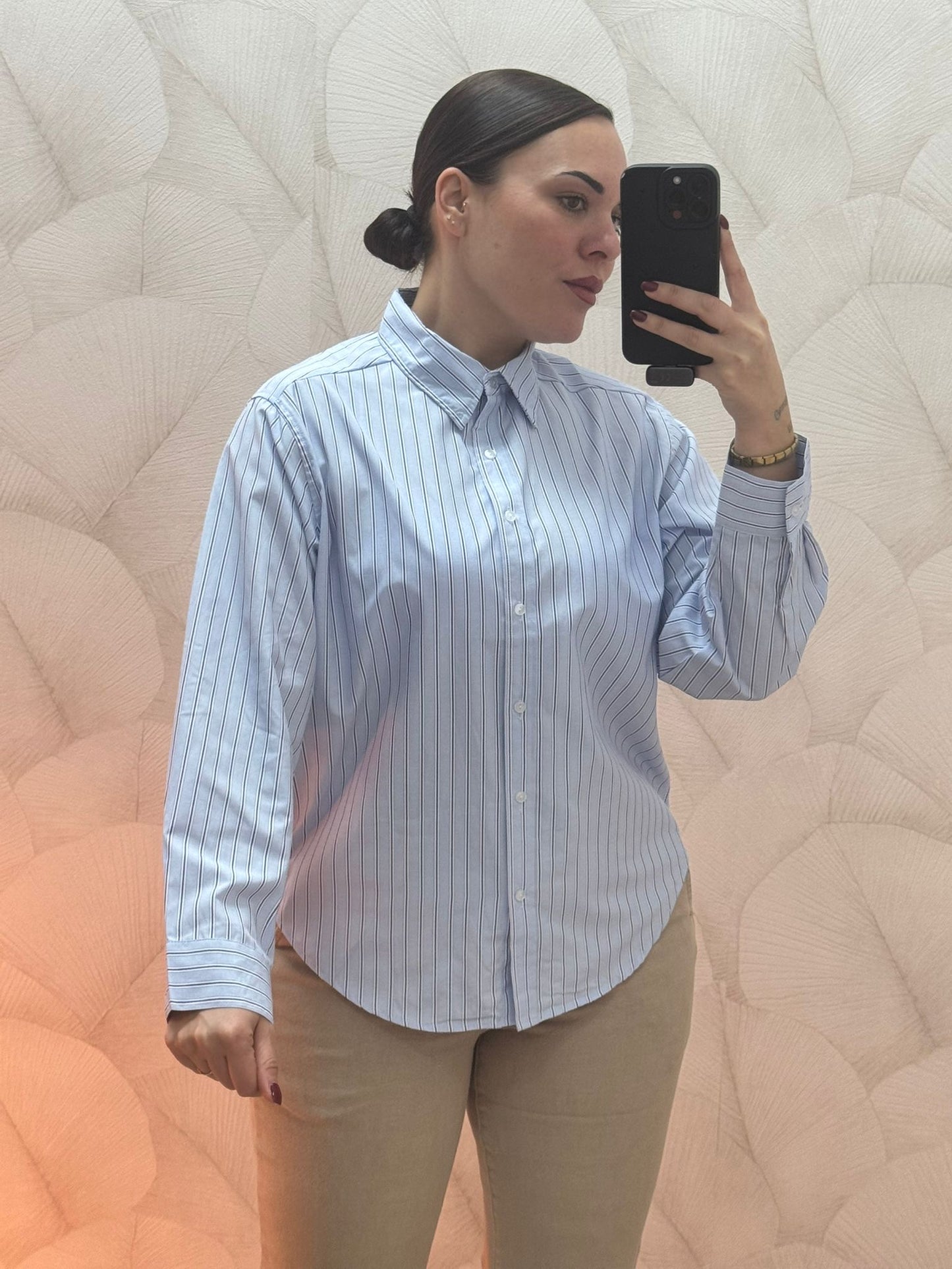 Camisa Rayas Celeste