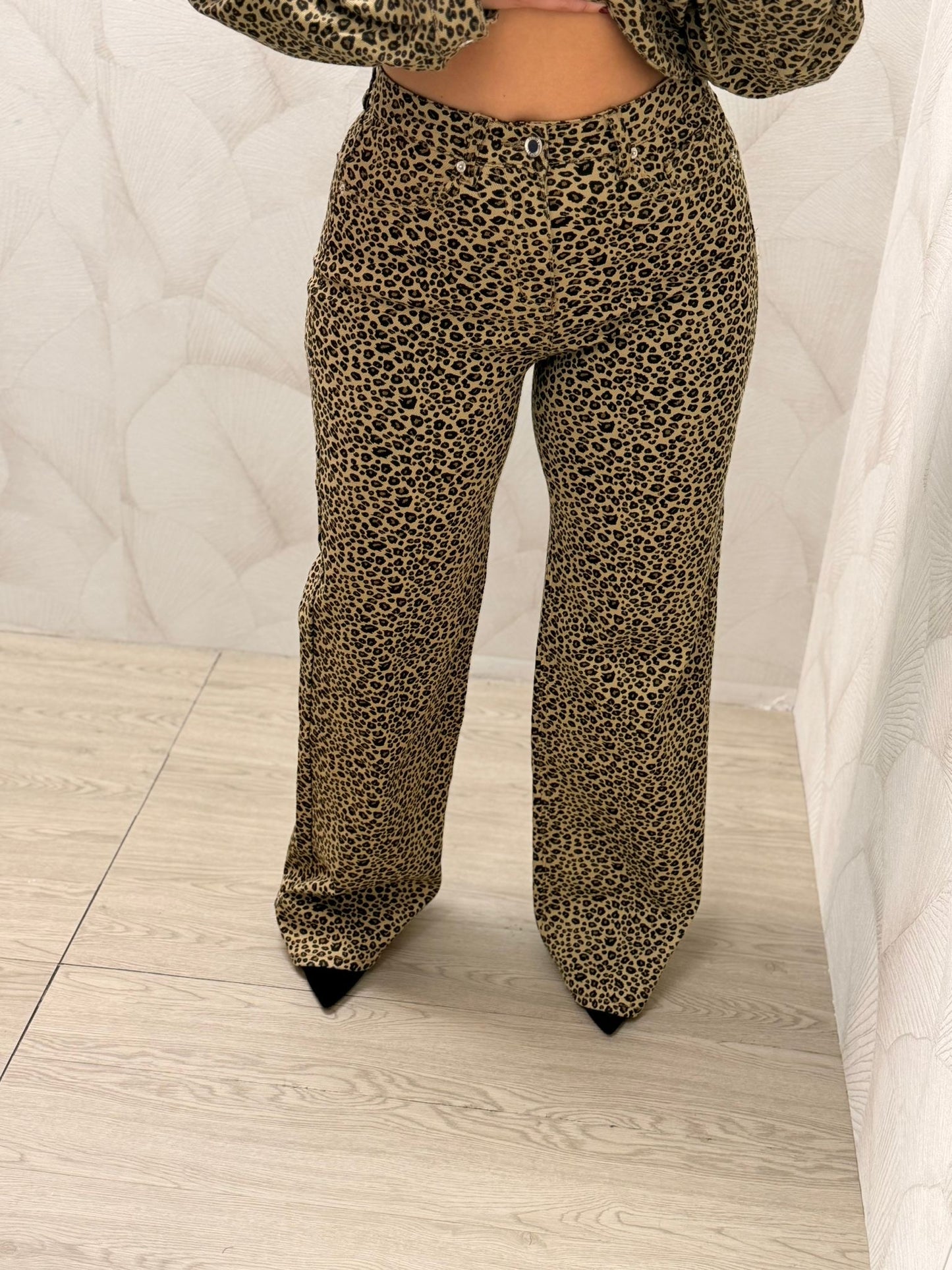 Pantalón Vaquero Leopardo