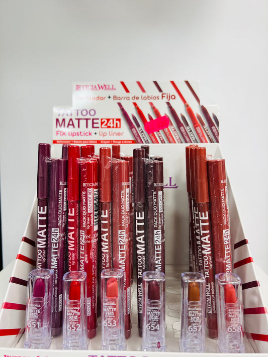Labial Mate y Perfilador