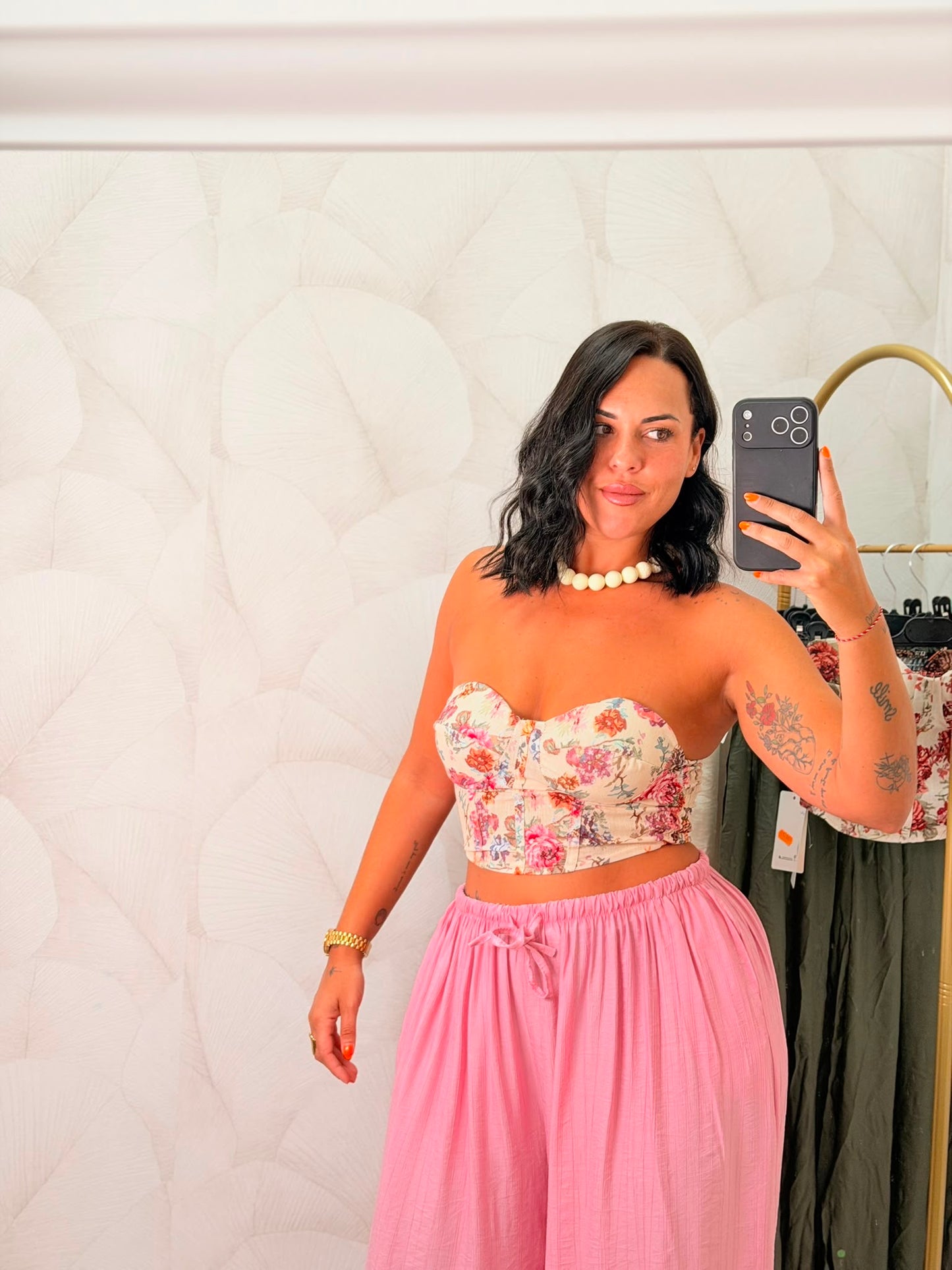TOP CORSÉ FLORES