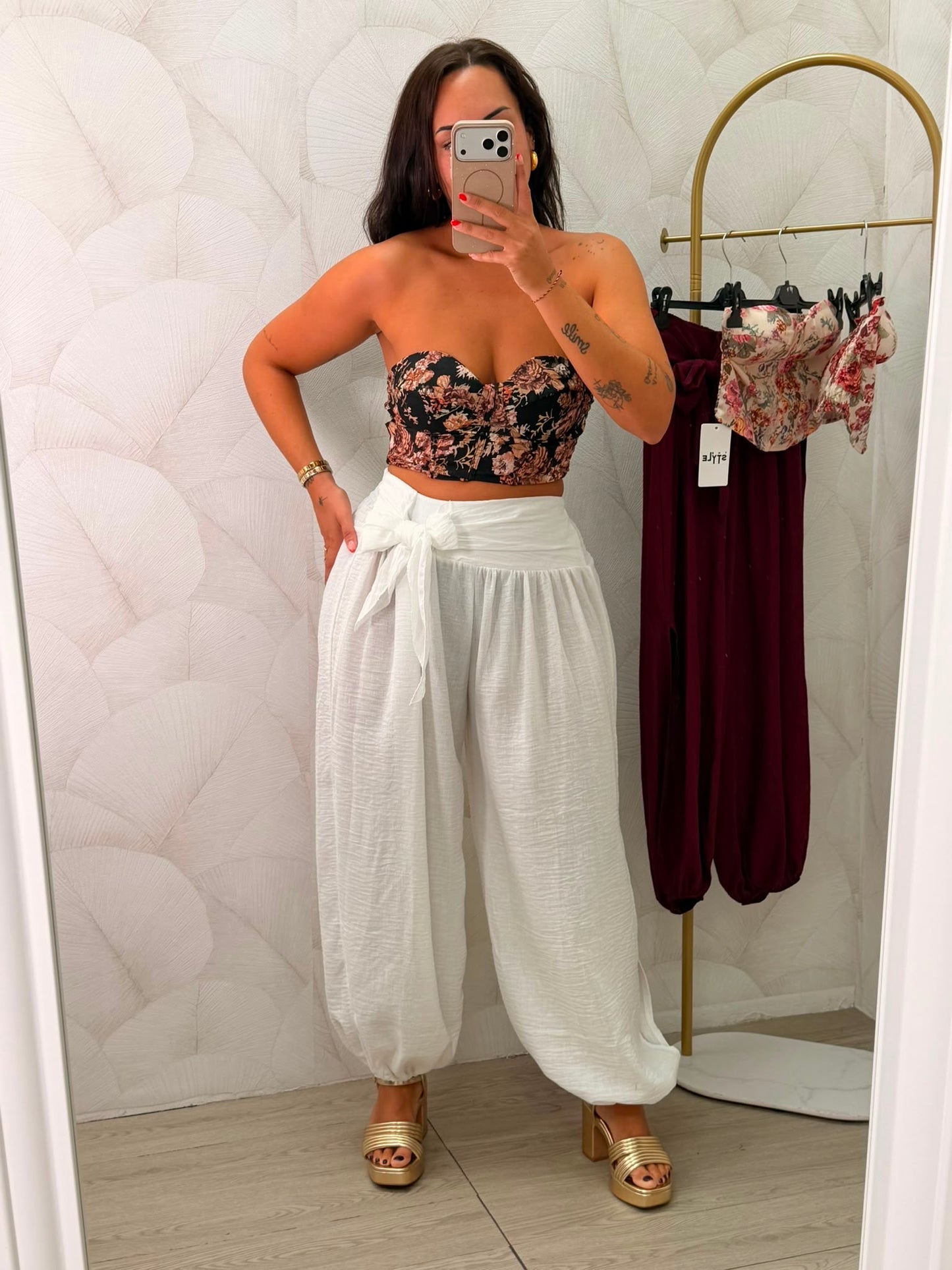 TOP CORSÉ FLORES