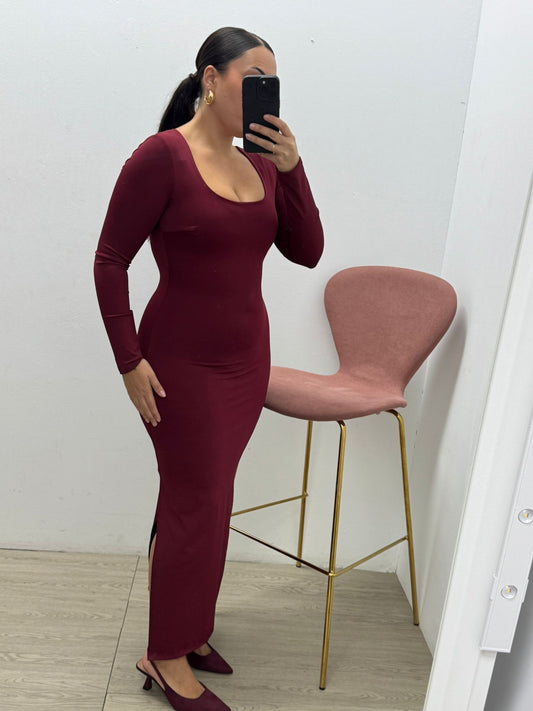 Vestido Licra Escote Cuadrado