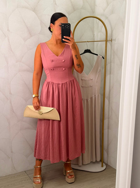VESTIDO DETALLE BOTONES