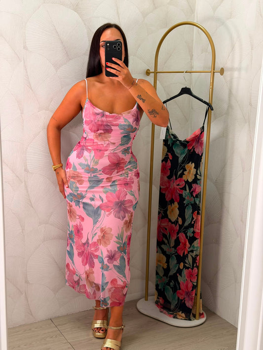 VESTIDO TUL FLORES