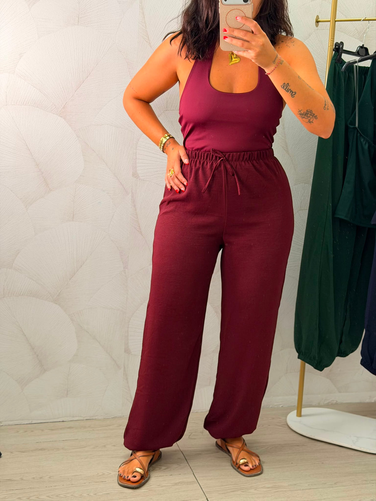 PANTALÓN BOMBACHO LISO
