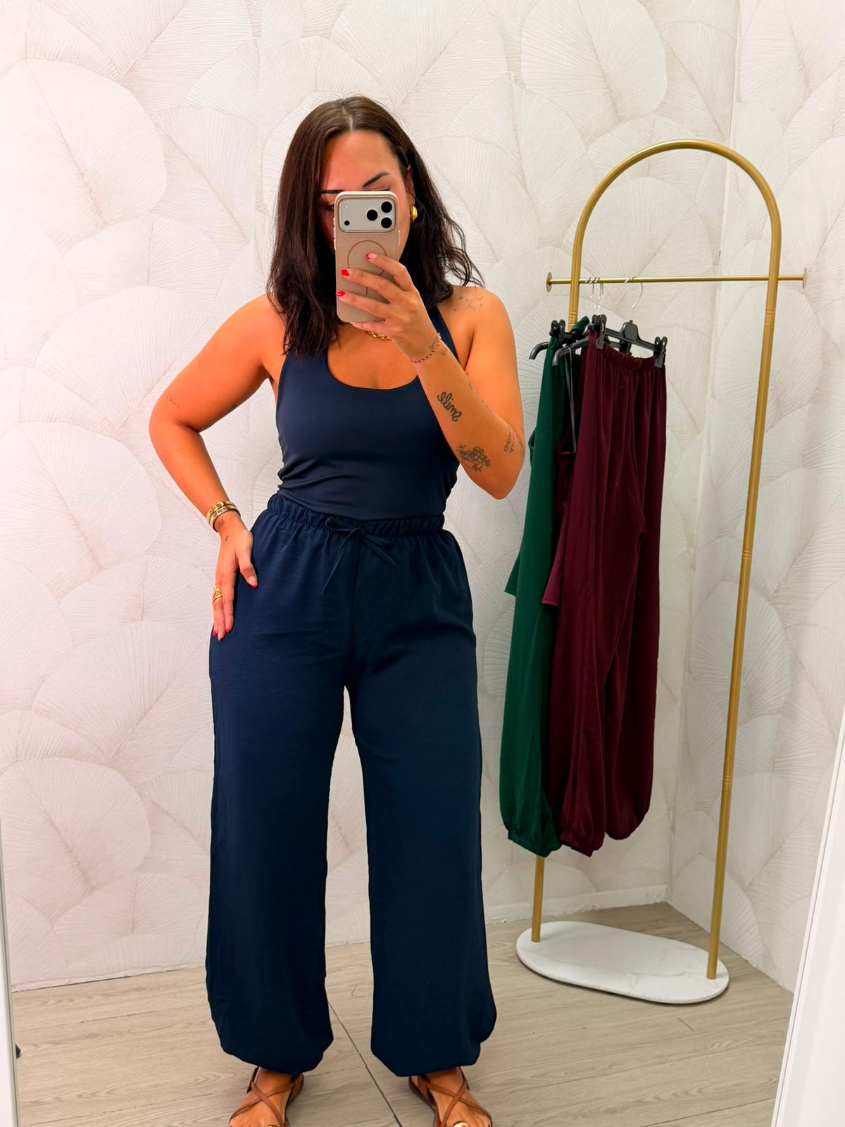 PANTALÓN BOMBACHO LISO