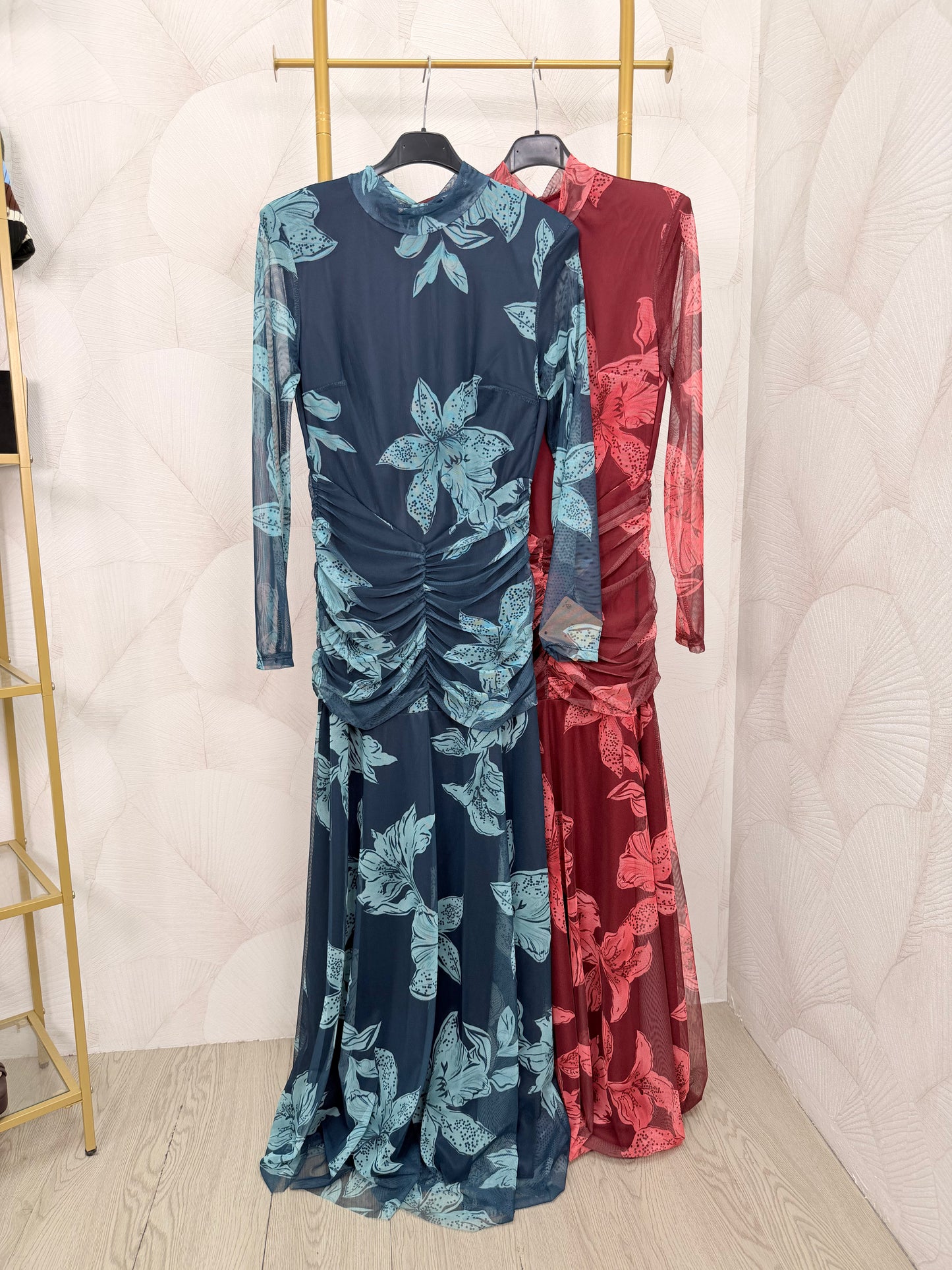 VESTIDO TUL ESTAMPADO FLORES