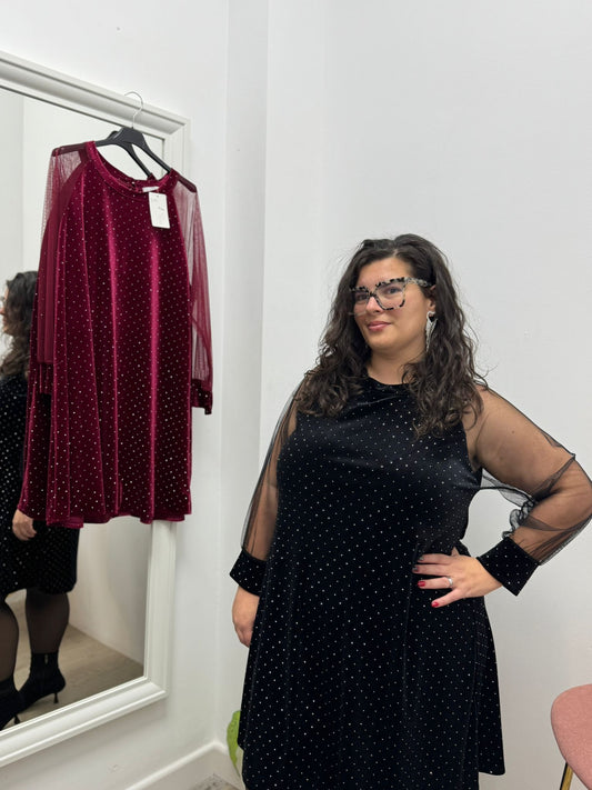 Vestido Terciopelo Brillitos