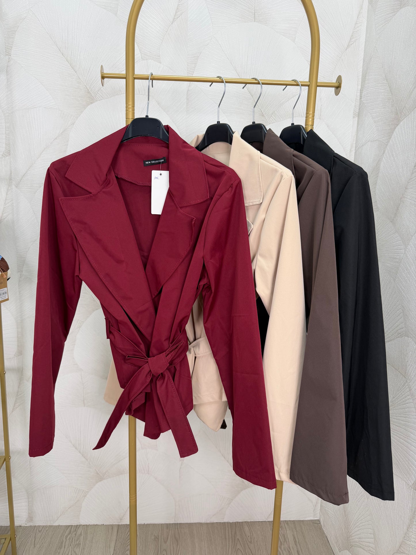 CHAQUETA GABARDINA CORTA