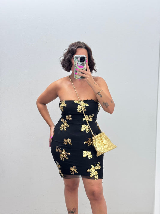 Vestido tul brillo