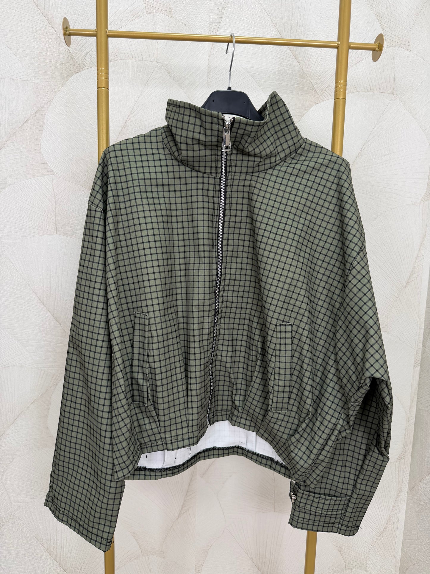 CHAQUETA CUADROS VERDE
