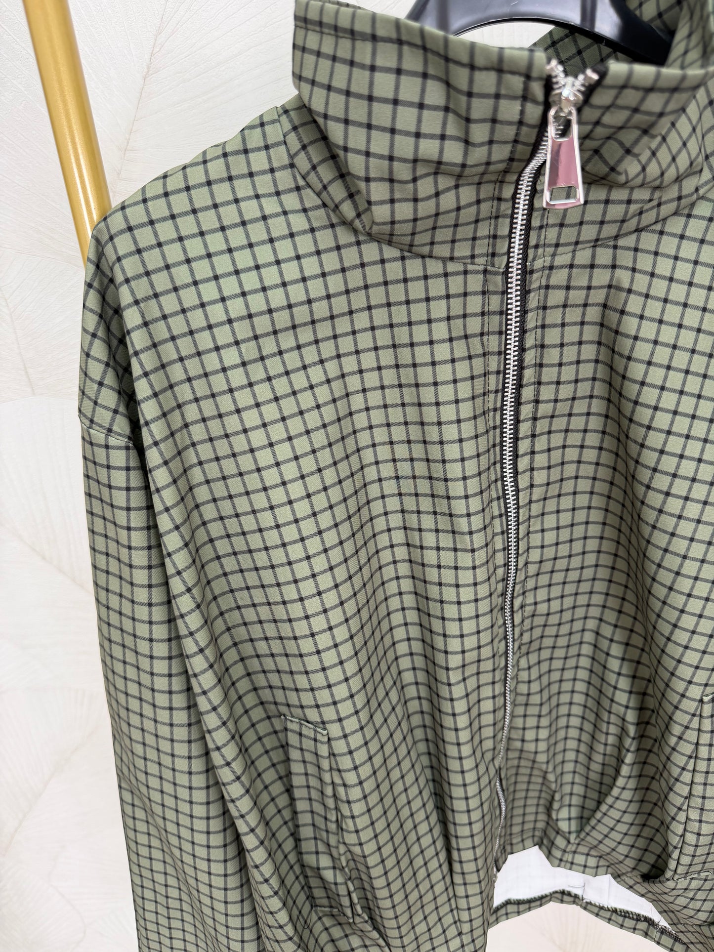 CHAQUETA CUADROS VERDE