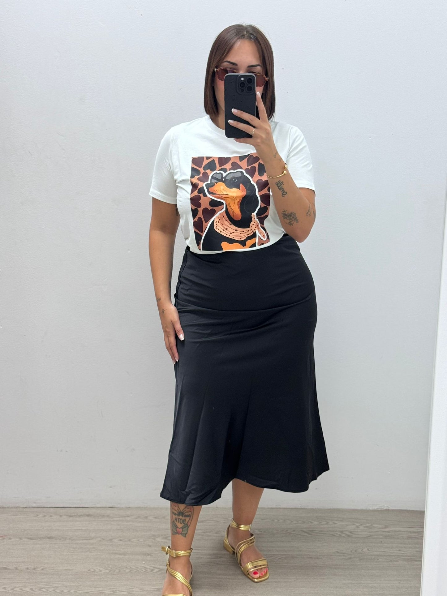Falda lisa