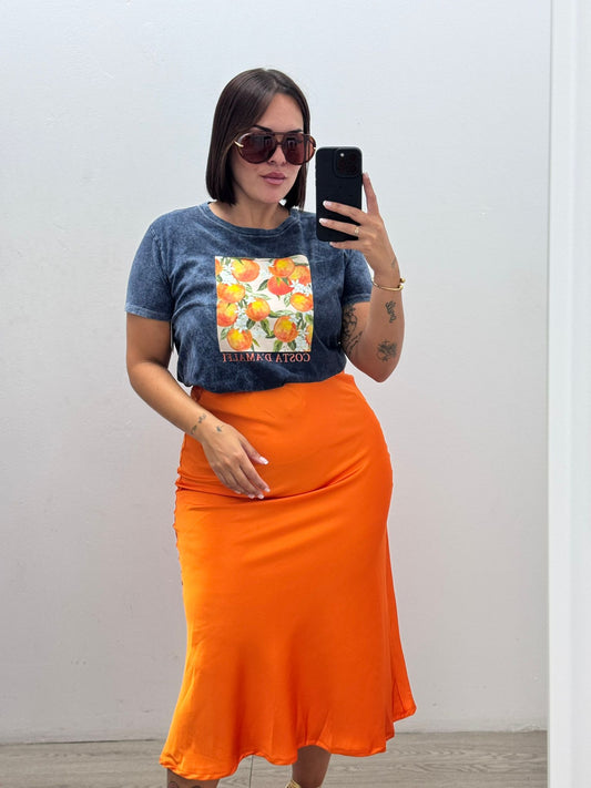 Falda lisa