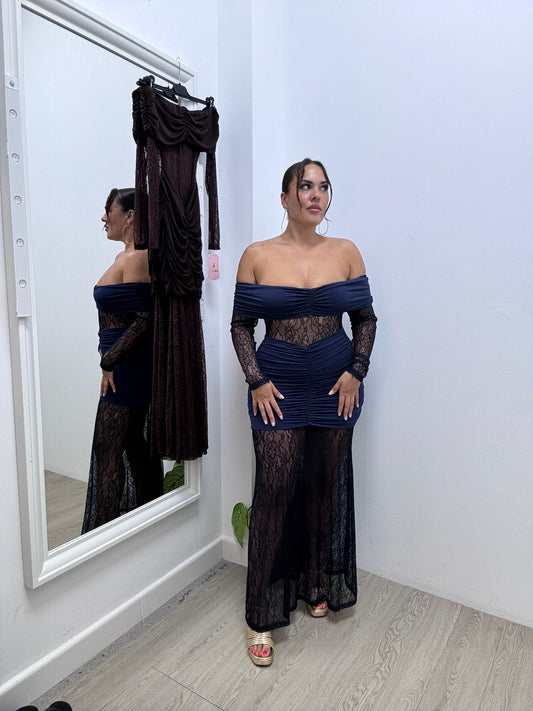 Vestido transparencias