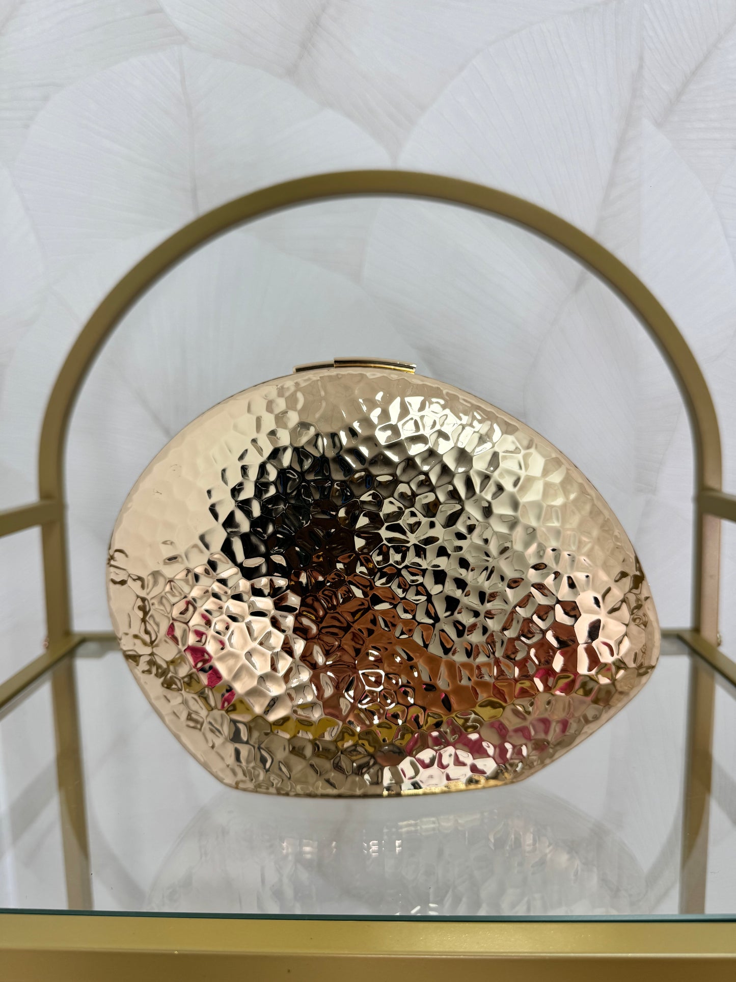 BOLSO DORADO ASIMETRICO