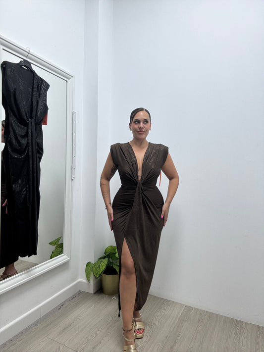 Vestido licra animal print